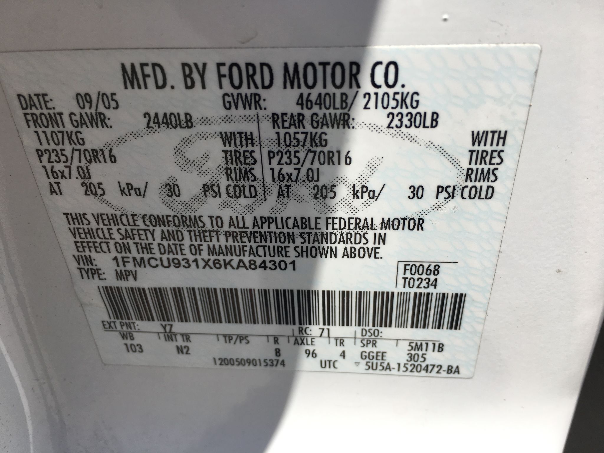 2006 Ford Escape XLT