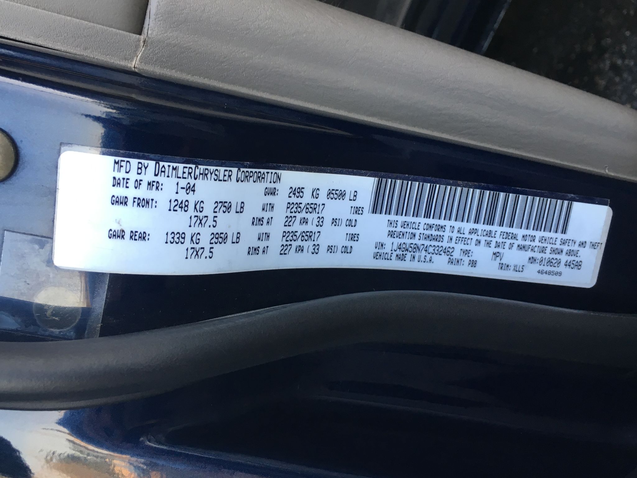 2004 Jeep Grand Cherokee Limited