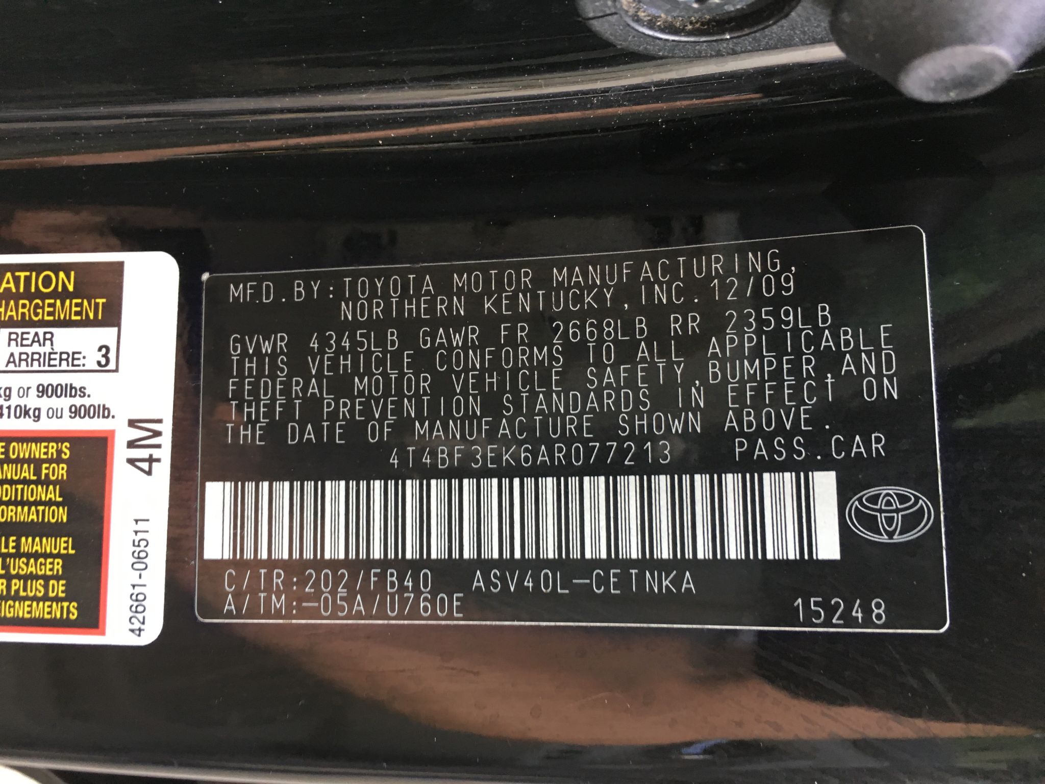 2010 Toyota Camry LE