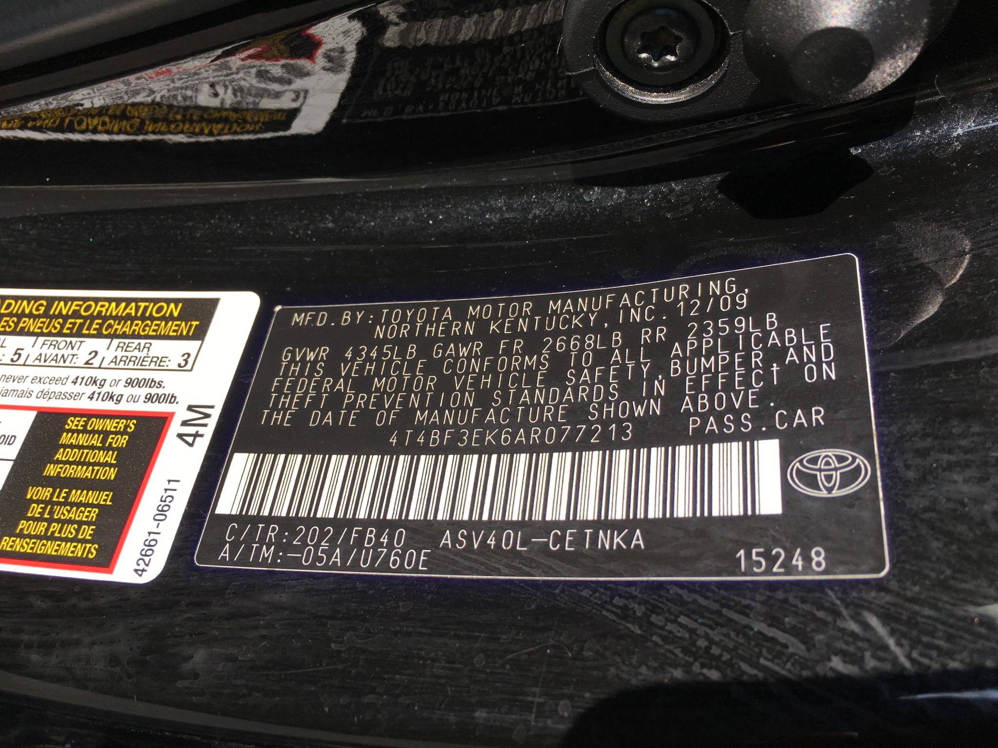 2010 Toyota Camry LE