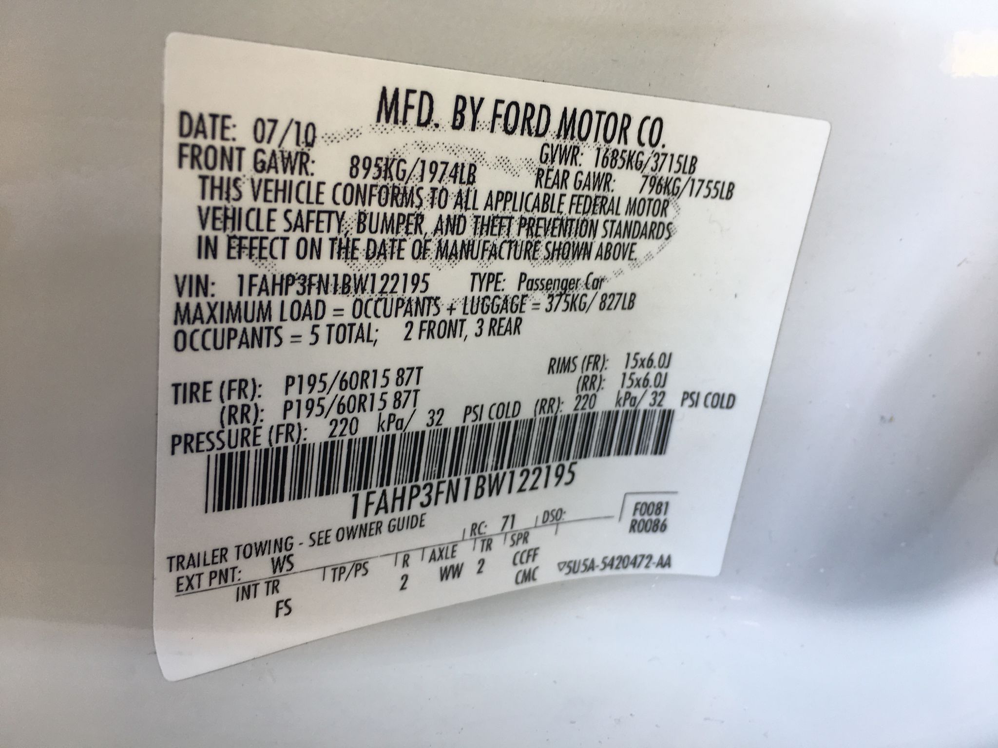 2011 Ford Focus SE