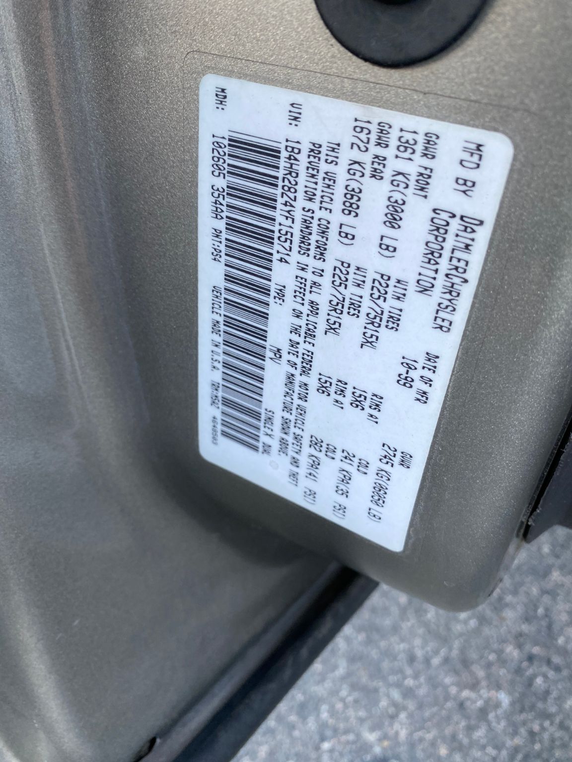 2000 Dodge Durango