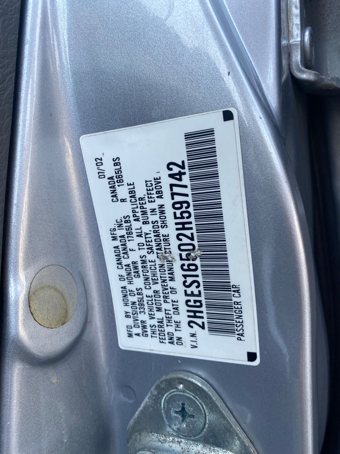 2002 Honda Civic LX