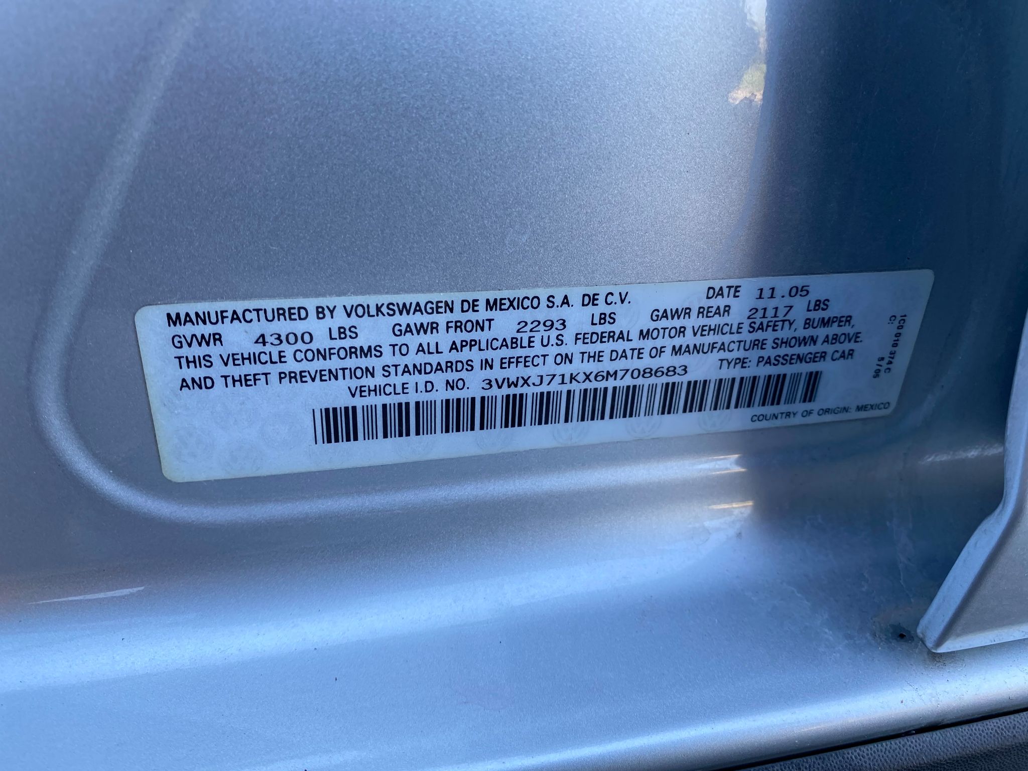 2006 Volkswagen Jetta GLI 2.0L Turbo