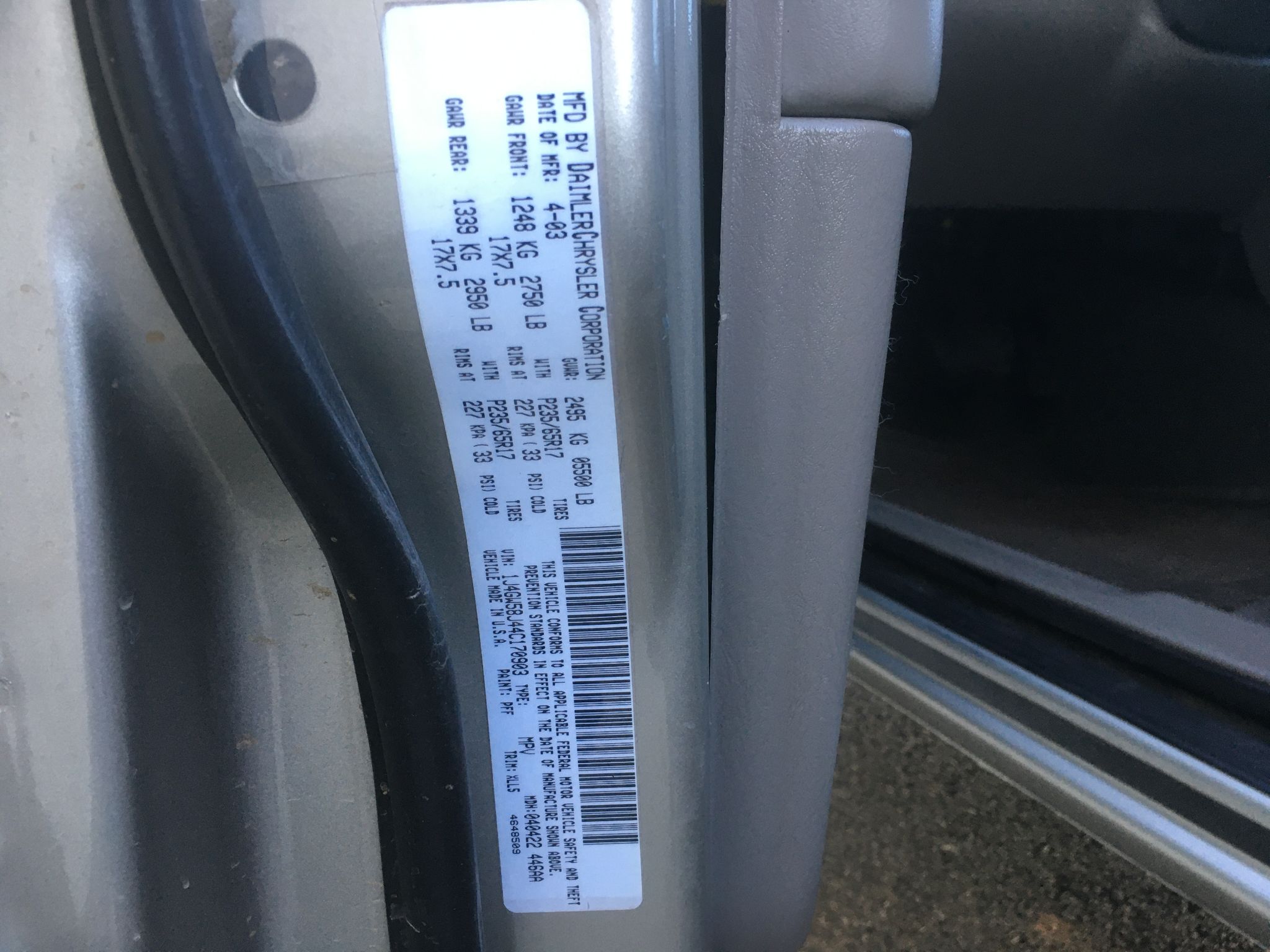 2004 Jeep Grand Cherokee Limited